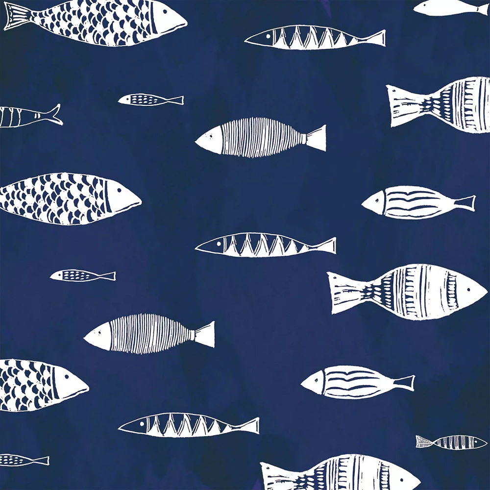 Fish Paper Cocktail Napkins, Set of 20