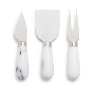 Sur La Table Marble Cheese Knives, Set of 3