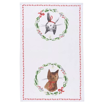 Jingle Cat Kitchen Towel, 28" x 18"