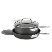 All-Clad Essentials 4-Piece Skillet & Saucepan Set