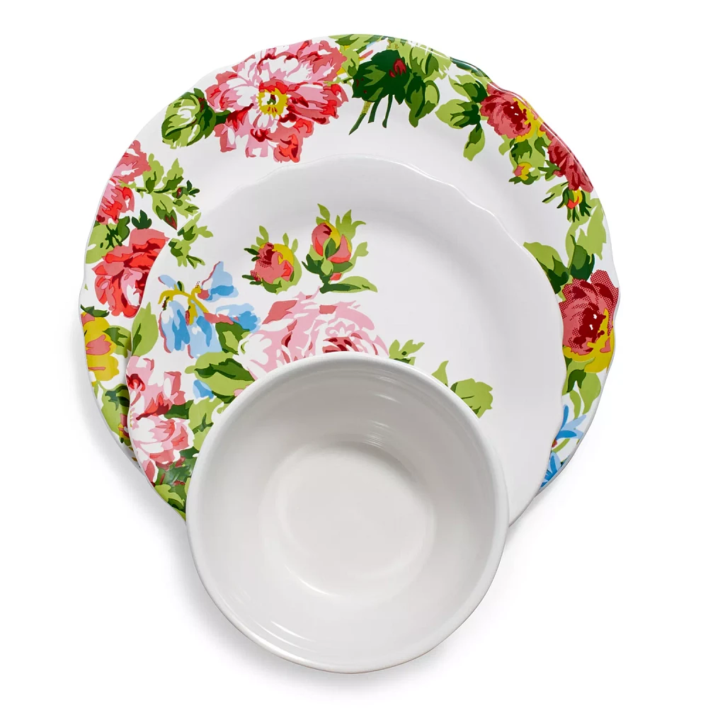 Sur La Table Rose Garden Dinnerware by April Cornell, Set of 12