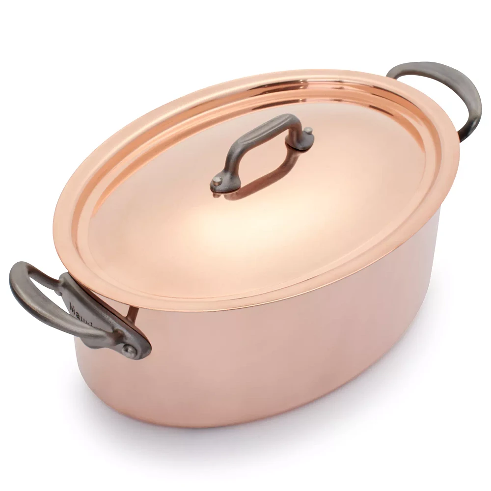 Jacques Pépin Limited Edition Copper Oval Dutch Oven, 4 qt.