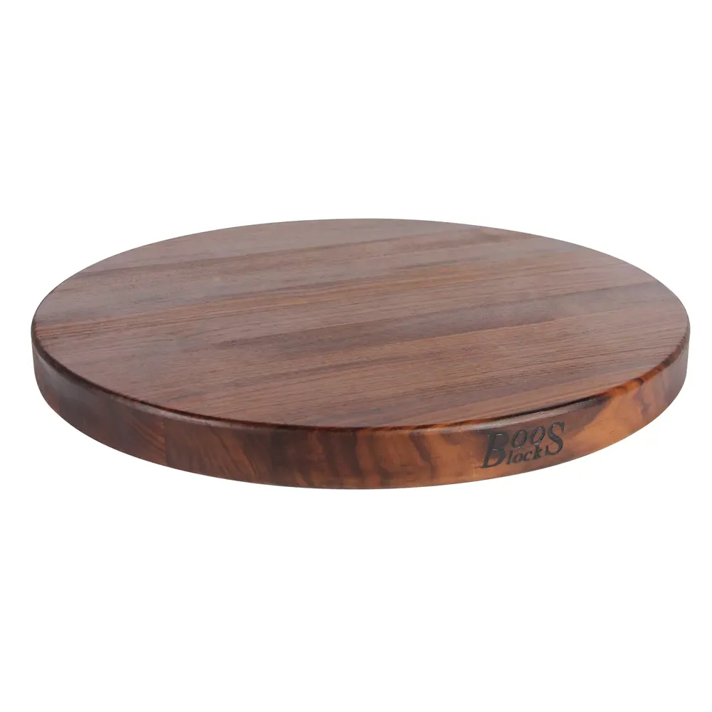 John Boos Walnut Edge Grain Round Cutting Board