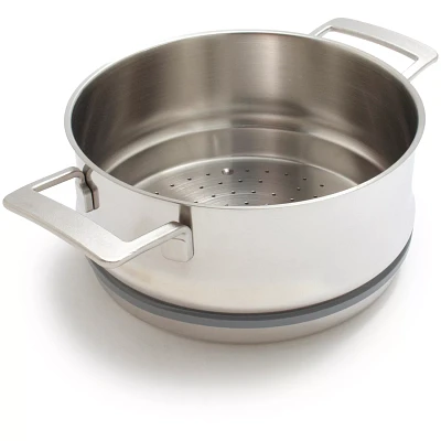 Demeyere Industry5 Stainless Steel Steamer Insert, 5.5 Qt.