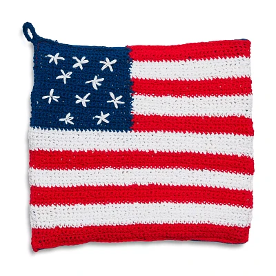 Sur La Table Crochet Flag Pot Holder