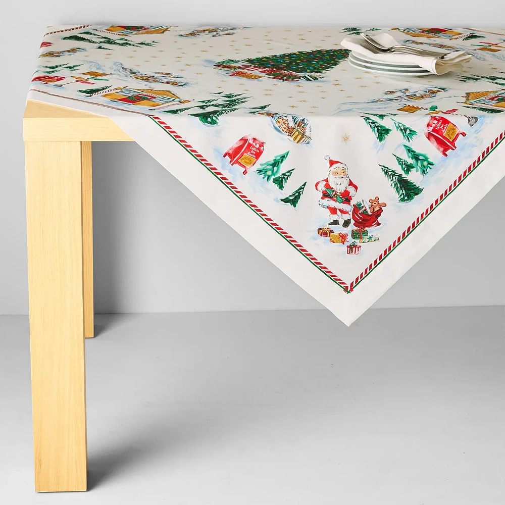 Sur La Table Snowy Village Table Throw