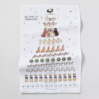 Sur La Table 12 Days of Dogs Kitchen Towel