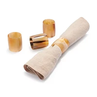 Sur La Table Horn Napkin Rings, Set of 4