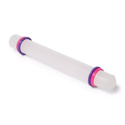 Ateco Plastic French Rolling Pin with Rings
