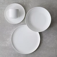 Fortessa Gourmet Essentials Bone China Coupe Dinner Plates, Set of 4