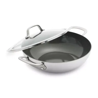 GreenPan Craft Steel Chef’s Pan with Lid