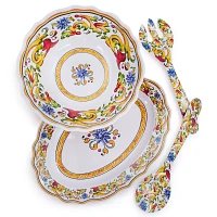 Sur La Table Floreale 4-Piece Melamine Serving Set