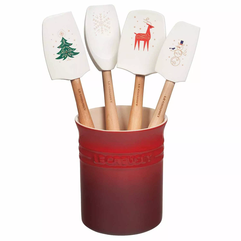 Le Creuset Noel 5-Piece Crock & Tool Set