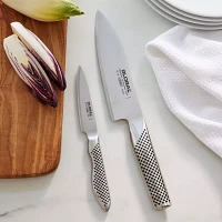 Global 2-Piece Chef and Paring Knife Set