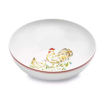 Sur La Table Farmhouse Rooster Serving Bowl