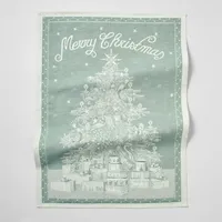 Sur la Table Merry Christmas Jacquard Kitchen Towel