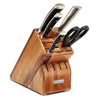 Wüsthof Classic Ikon 6-Piece Starter Knife Block Set, Acacia