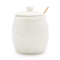 Sur La Table Honey Pot with Wooden Dipper