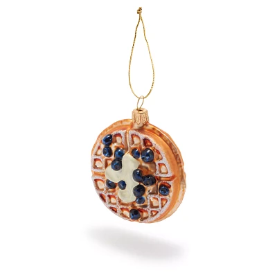 Sur La Table Blueberry Waffle Glass Ornament