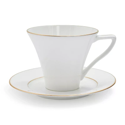 Fortessa Taura Gold Bone China Mug with Saucer