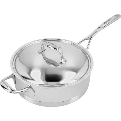 Demeyere Atlantis7 Stainless Steel Sauté Pan with Helper Handle and Lid