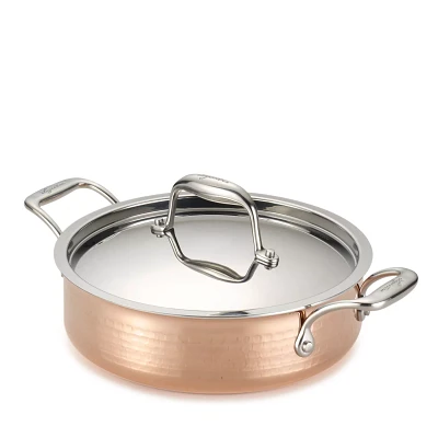 Lagostina Martellata Hammered Copper Casserole