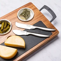 Viking Acacia and Slate Cheese Board, Set of 7