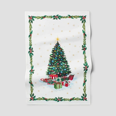 Sur La Table Christmas Tree Presents Kitchen Towel