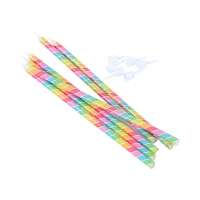 PME Tall Rainbow Candles, Set of 16