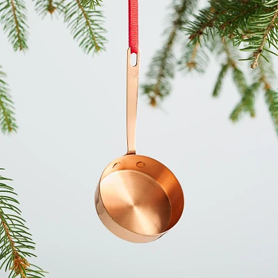 Sur La Table Copper Skillet Ornament, 2.16"