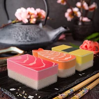 Fred Wasabi Sushi Sponges, Set of 3