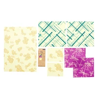 Bee’s Wrap Reusable Beeswax Variety Wraps, Set of 7