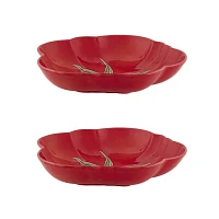 Bordallo Pinheiro Tomato Pasta Plate, Set of 2