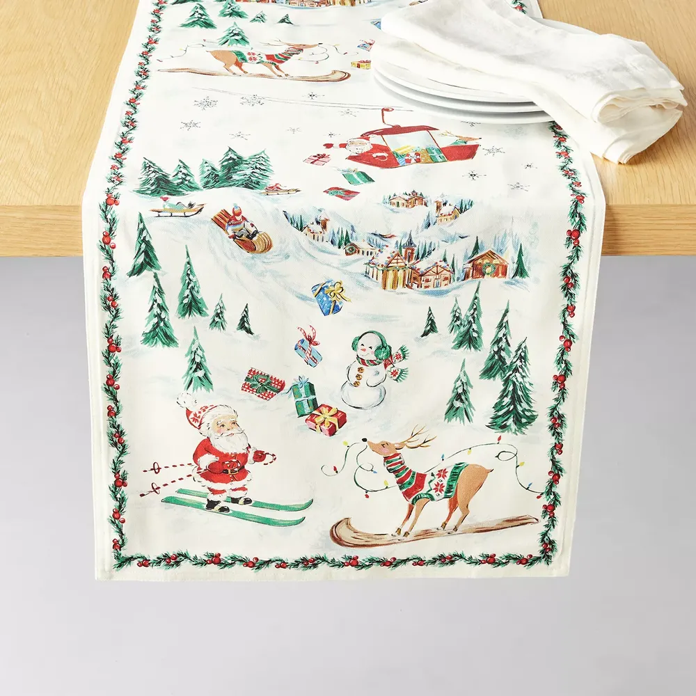 Sur La Table Snowy Village Runner