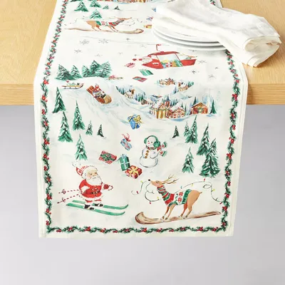 Sur La Table Snowy Village Runner