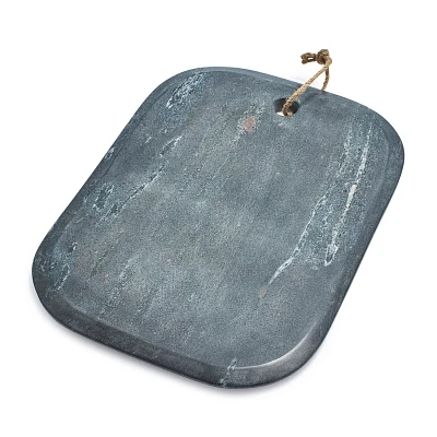 Sur La Table Gray Marble Rectangular Cheese Board, 15" x 11"