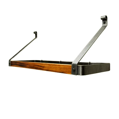 Enclume Hammered Steel & Tigerwood Signature Bookshelf Rack