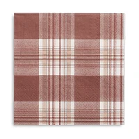 Sur La Table Plaid Paper Cocktail Napkins, Set of 20