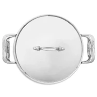 All-Clad Stainless Steel Stockpot with Pasta & Steamer Inserts, 8 qt.