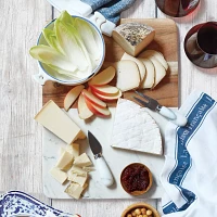 Sur La Table Marble and Mango Wood Cheese Board