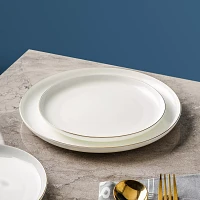 Stone Lain Gabrielle Bone China 12-Piece Round Dinnerware Set