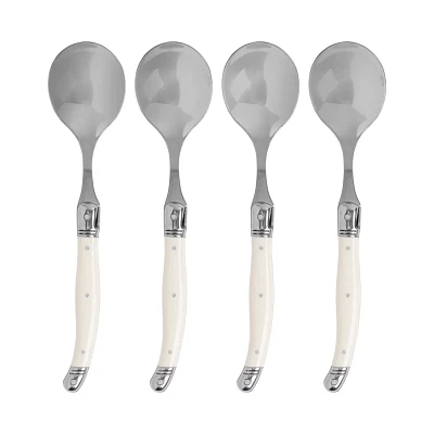 French Home Laguiole Soup Spoons, Set of 4