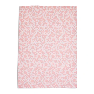 Sur La Table Pink Jacquard Floral Kitchen Towel, 28" x 20"