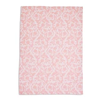 Sur La Table Pink Jacquard Floral Kitchen Towel, 28" x 20"