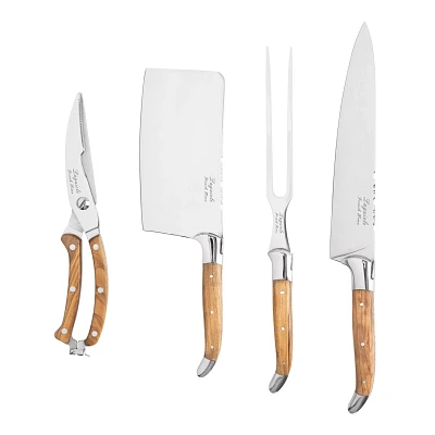 French Home Connoisseur Laguiole 4-Piece Professional Chef Knife Set