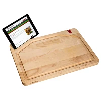 Pro Edge Maple Cutting Board with Sharpener & Tech Slot