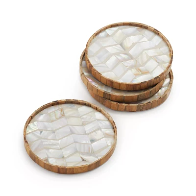 Sur La Table Capiz Coasters, Set of 4