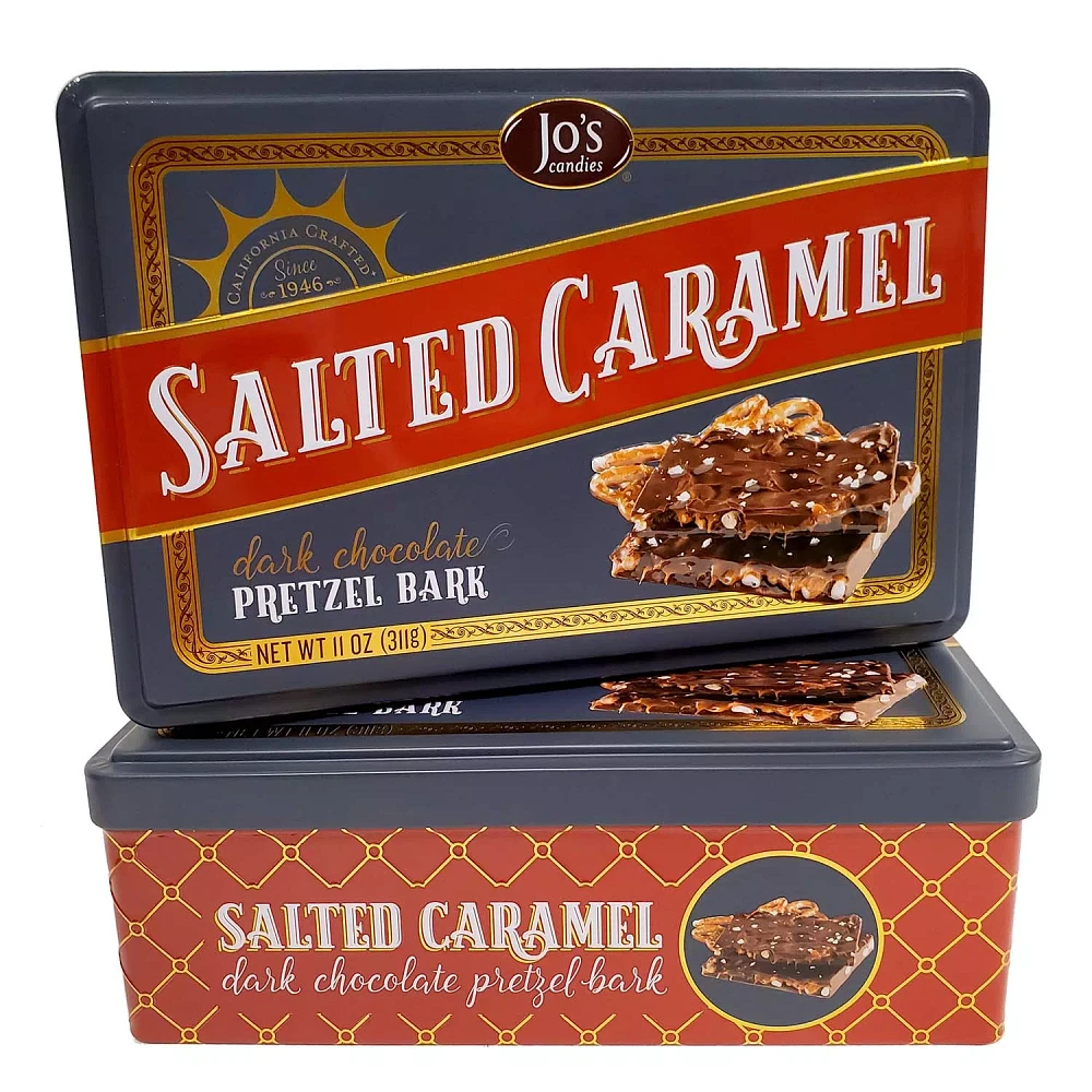 Jo’s Candies Salted Caramel Dark Chocolate Pretzel Bark