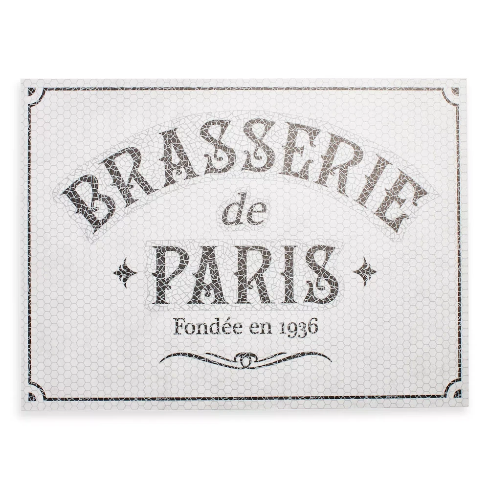 Sur la Table Brasserie Vinyl Placemat