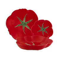 Bordallo Pinheiro Tomato 12-Piece Dinnerware Set